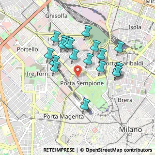 Mappa Arco Della Pace, 20154 Milano MI, Italia (0.8295)