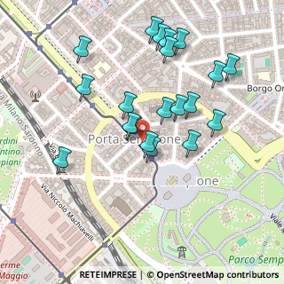 Mappa Via G.F. Piermarini, 20145 Milano MI, Italia (0.2325)