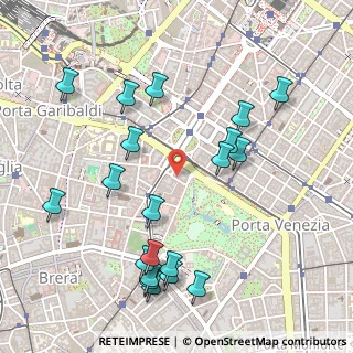 Mappa Via Ugo Iginio Tarchetti, 20121 Milano MI, Italia (0.578)