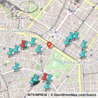 Mappa Via Ugo Iginio Tarchetti, 20121 Milano MI, Italia (0.7025)
