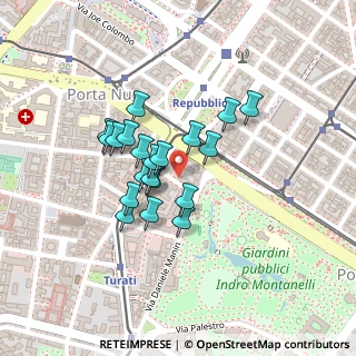 Mappa Via Ugo Iginio Tarchetti, 20121 Milano MI, Italia (0.161)