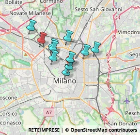 Mappa Via Ugo Iginio Tarchetti, 20121 Milano MI, Italia (2.42091)