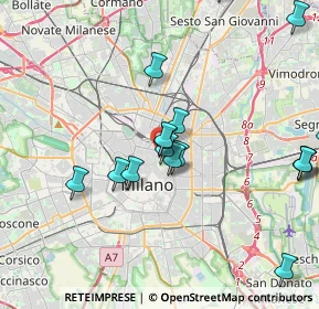 Mappa Via Ugo Iginio Tarchetti, 20121 Milano MI, Italia (4.9015)