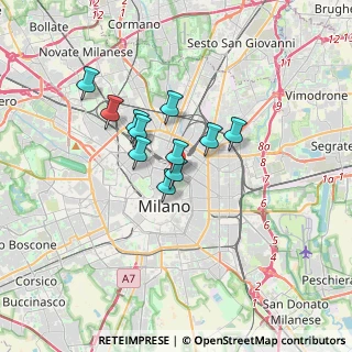 Mappa Via Iginio Ugo Tarchetti, 20121 Milano MI, Italia (2.42091)