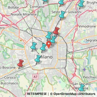 Mappa Via Iginio Ugo Tarchetti, 20121 Milano MI, Italia (5.45643)