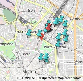 Mappa Via Ugo Iginio Tarchetti, 20121 Milano MI, Italia (0.741)