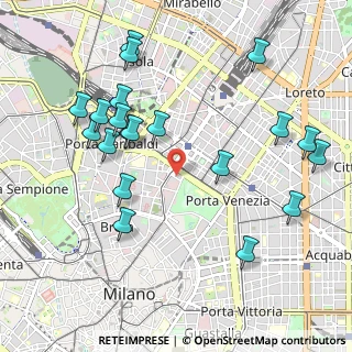 Mappa Via Iginio Ugo Tarchetti, 20121 Milano MI, Italia (1.122)