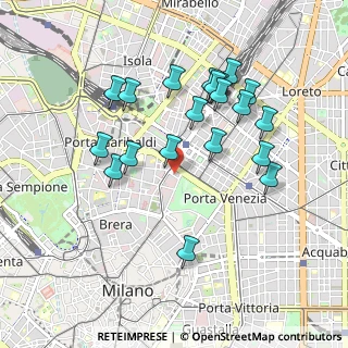 Mappa Via Ugo Iginio Tarchetti, 20121 Milano MI, Italia (0.9085)
