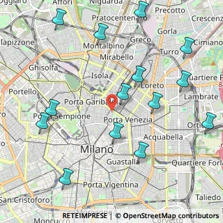 Mappa Via Iginio Ugo Tarchetti, 20121 Milano MI, Italia (2.53286)