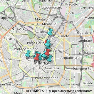 Mappa Via Iginio Ugo Tarchetti, 20121 Milano MI, Italia (1.33231)