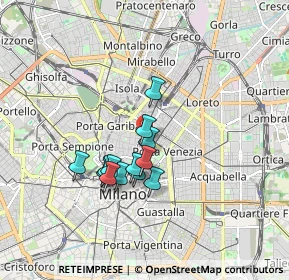 Mappa Via Ugo Iginio Tarchetti, 20121 Milano MI, Italia (1.33231)