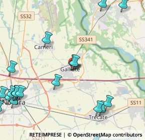 Mappa Vicolo Garzulano, 28066 Galliate NO, Italia (5.8495)