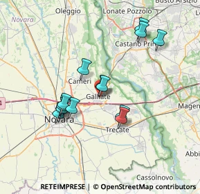 Mappa Vicolo Garzulano, 28066 Galliate NO, Italia (6.38857)