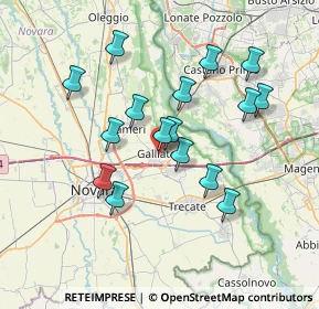 Mappa Vicolo Garzulano, 28066 Galliate NO, Italia (6.5575)