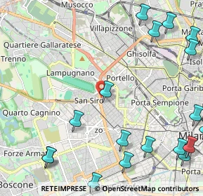 Mappa Via Pietro Tempesta, 20149 Milano MI, Italia (3.269)