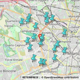 Mappa Via Pietro Tempesta, 20149 Milano MI, Italia (1.9985)