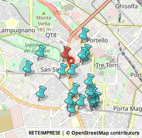 Mappa Via Pietro Tempesta, 20149 Milano MI, Italia (0.848)