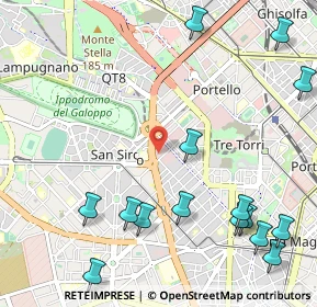 Mappa Via Pietro Tempesta, 20149 Milano MI, Italia (1.42667)