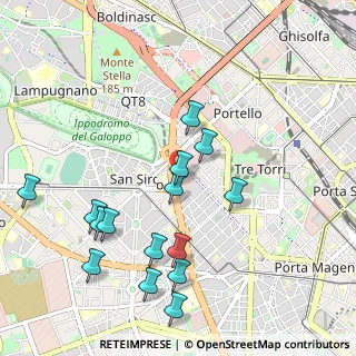 Mappa Via Pietro Tempesta, 20149 Milano MI, Italia (1.088)