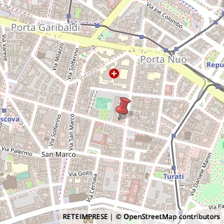 Mappa Via della Moscova, 24, 20121 Milano, Milano (Lombardia)