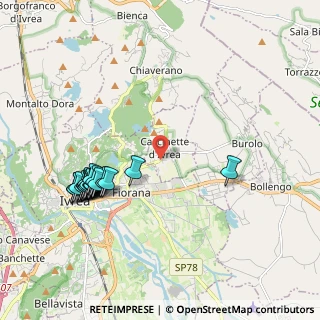 Mappa Via P. Crotta, 10010 Cascinette d'Ivrea TO, Italia (2.206)