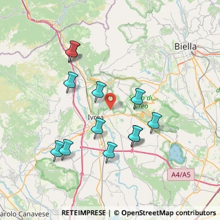 Mappa Via P. Crotta, 10010 Cascinette d'Ivrea TO, Italia (7.53833)