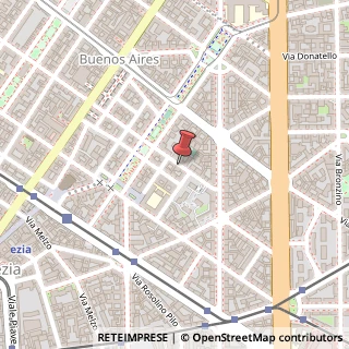 Mappa Via Francesco Redi, 22, 20129 Milano, Milano (Lombardia)