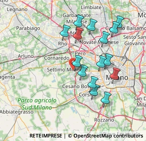 Mappa Via Albert Einstein, 20018 Sedriano MI, Italia (7.17067)
