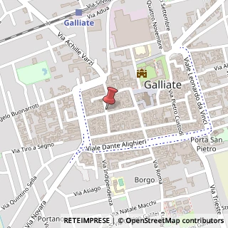Mappa Via Giacomo Matteotti, 24, 28066 Galliate, Novara (Piemonte)