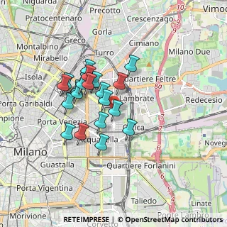 Mappa Via Giovanni Celoria, 20133 Milano MI, Italia (1.3695)