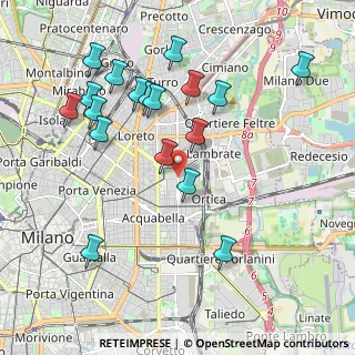 Mappa Via Giovanni Celoria, 20133 Milano MI, Italia (2.11444)