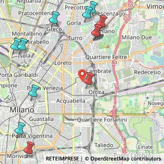 Mappa Via Giovanni Celoria, 20133 Milano MI, Italia (3.03077)