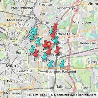 Mappa Via Giovanni Celoria, 20133 Milano MI, Italia (1.25588)