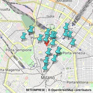 Mappa Via della Moscova, 20121 Milano MI, Italia (0.7185)