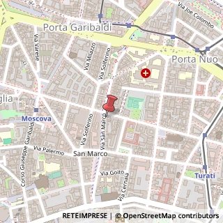 Mappa Via della Moscova, 29, 20121 Milano, Milano (Lombardia)