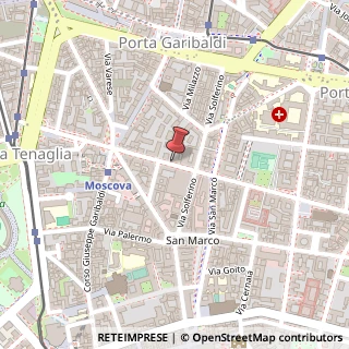 Mappa Via della Moscova, 40, 20121 Milano, Milano (Lombardia)