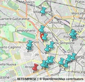 Mappa Via Sebastiano del Piombo, 20121 Milano MI, Italia (2.19111)