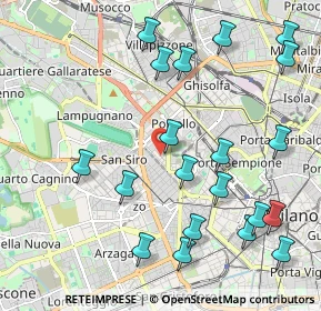 Mappa Via Sebastiano del Piombo, 20121 Milano MI, Italia (2.402)