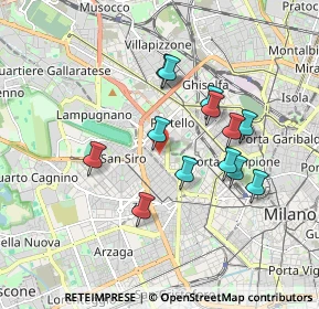 Mappa Via Sebastiano del Piombo, 20121 Milano MI, Italia (1.58077)