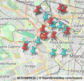 Mappa Via Sebastiano del Piombo, 20121 Milano MI, Italia (1.8355)