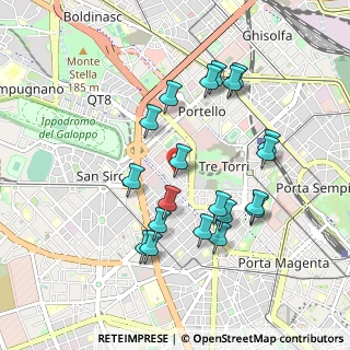 Mappa Via Sebastiano del Piombo, 20121 Milano MI, Italia (0.911)