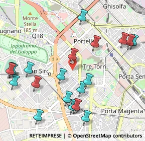 Mappa Via Sebastiano del Piombo, 20121 Milano MI, Italia (1.226)