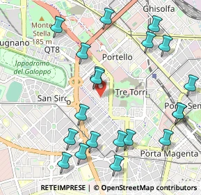 Mappa Via Sebastiano del Piombo, 20121 Milano MI, Italia (1.2095)