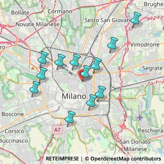 Mappa Viale Vittorio Veneto, 20124 Milano MI, Italia (3.60083)