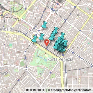 Mappa Viale Vittorio Veneto, 20124 Milano MI, Italia (0.2845)
