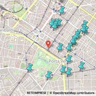 Mappa Viale Vittorio Veneto, 20124 Milano MI, Italia (0.625)
