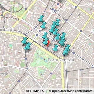 Mappa Viale Vittorio Veneto, 20124 Milano MI, Italia (0.3725)