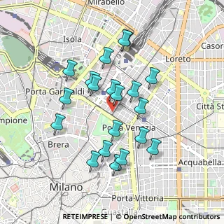 Mappa Viale Vittorio Veneto, 20124 Milano MI, Italia (0.834)