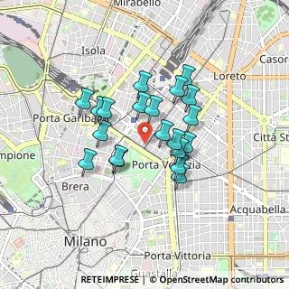 Mappa Viale Vittorio Veneto, 20124 Milano MI, Italia (0.6665)