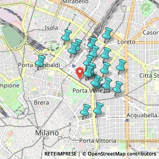 Mappa Viale Vittorio Veneto, 20124 Milano MI, Italia (0.7235)